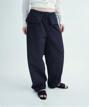 오버레이 와이드 치노 팬츠 [네이비]