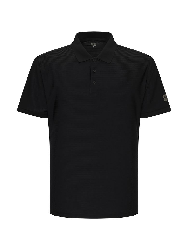 BOOST_조직감 폴로 티셔츠_Black