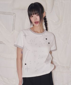 CONSTELLATION LOGO CREWNECK TEE WHITE