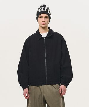 시그니처 위싱 코튼 오버핏 블루종 2WAY [블랙]