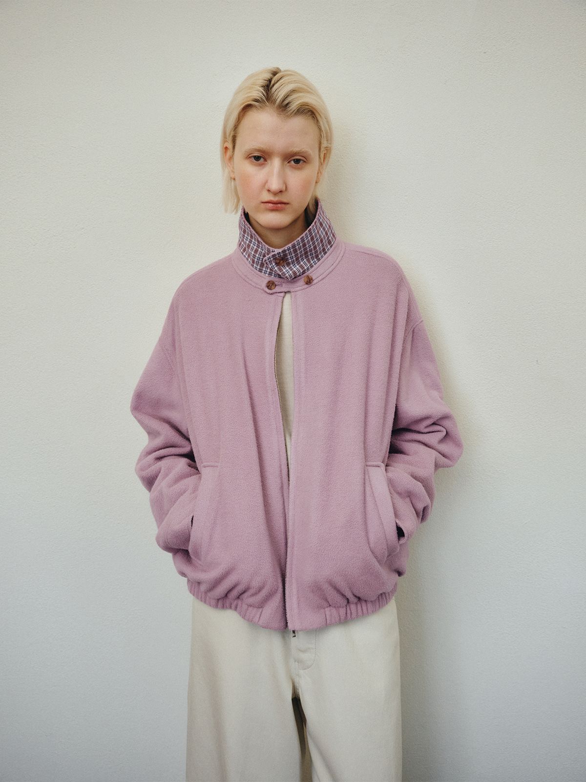 리플레인(REPLAIN) SOFT FLEECE BLOUSON_LILAC
