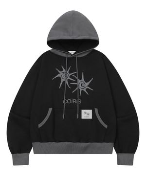 솔루나 배색 후드 티 (2컬러)