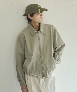 시그니처 위싱 코튼 오버핏 블루종 [그레이]