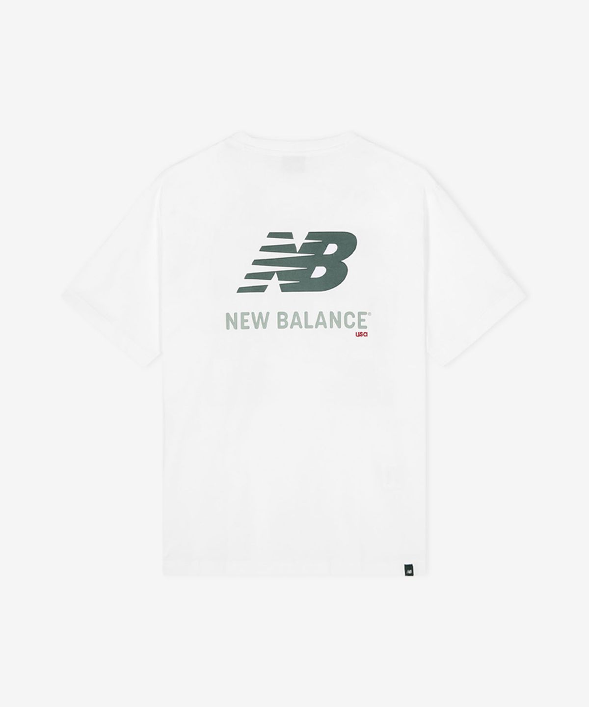 뉴발란스(NEW BALANCE) NBNEG21433 / UNI 에센셜 빅로고 반팔티 (WHITE)