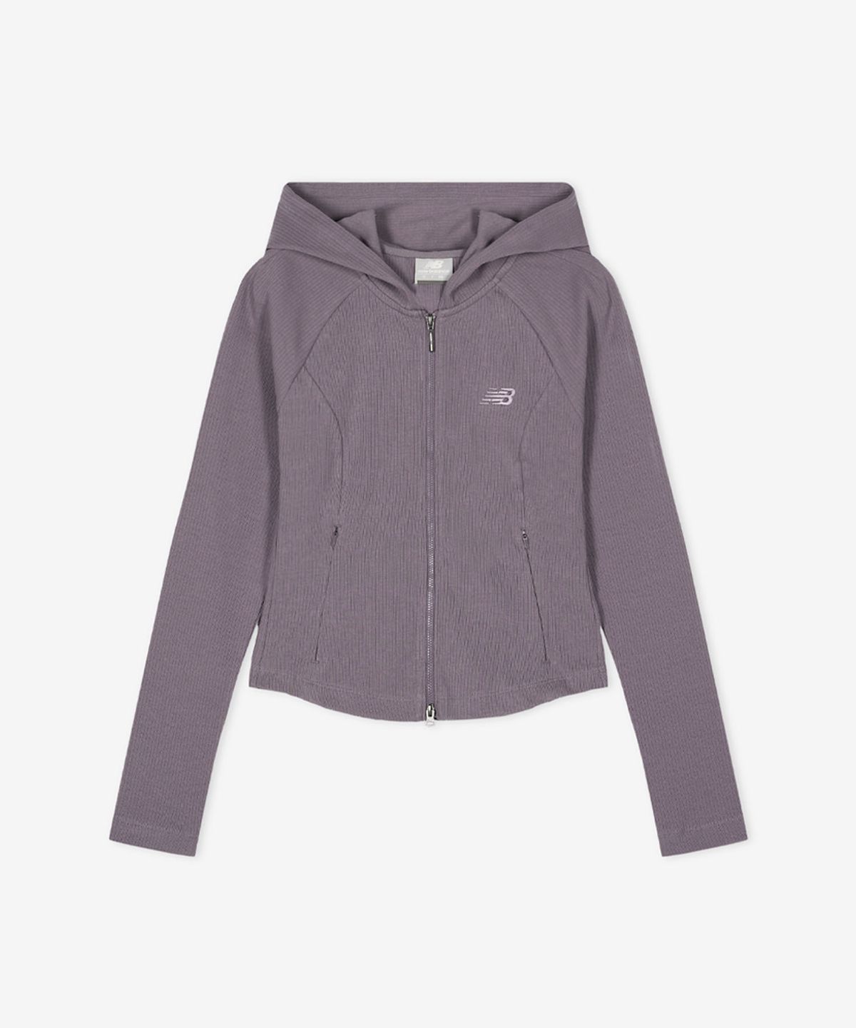 뉴발란스(NEW BALANCE) NBMDG2W322 / WOMEN 소프트프레쉬골지 후드 투웨이 집업 (DARK PURPLE)