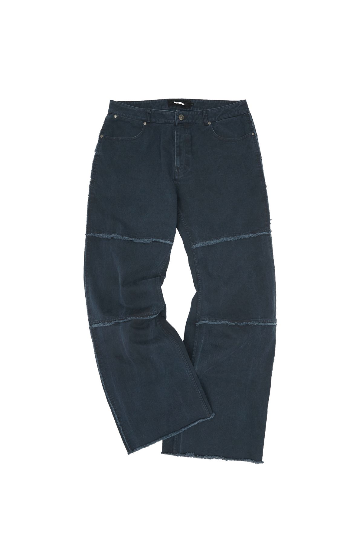 메아(MEA) VINTAGE WASHED SEMI-BOOTS CUT PANTS [DARK NAVY]