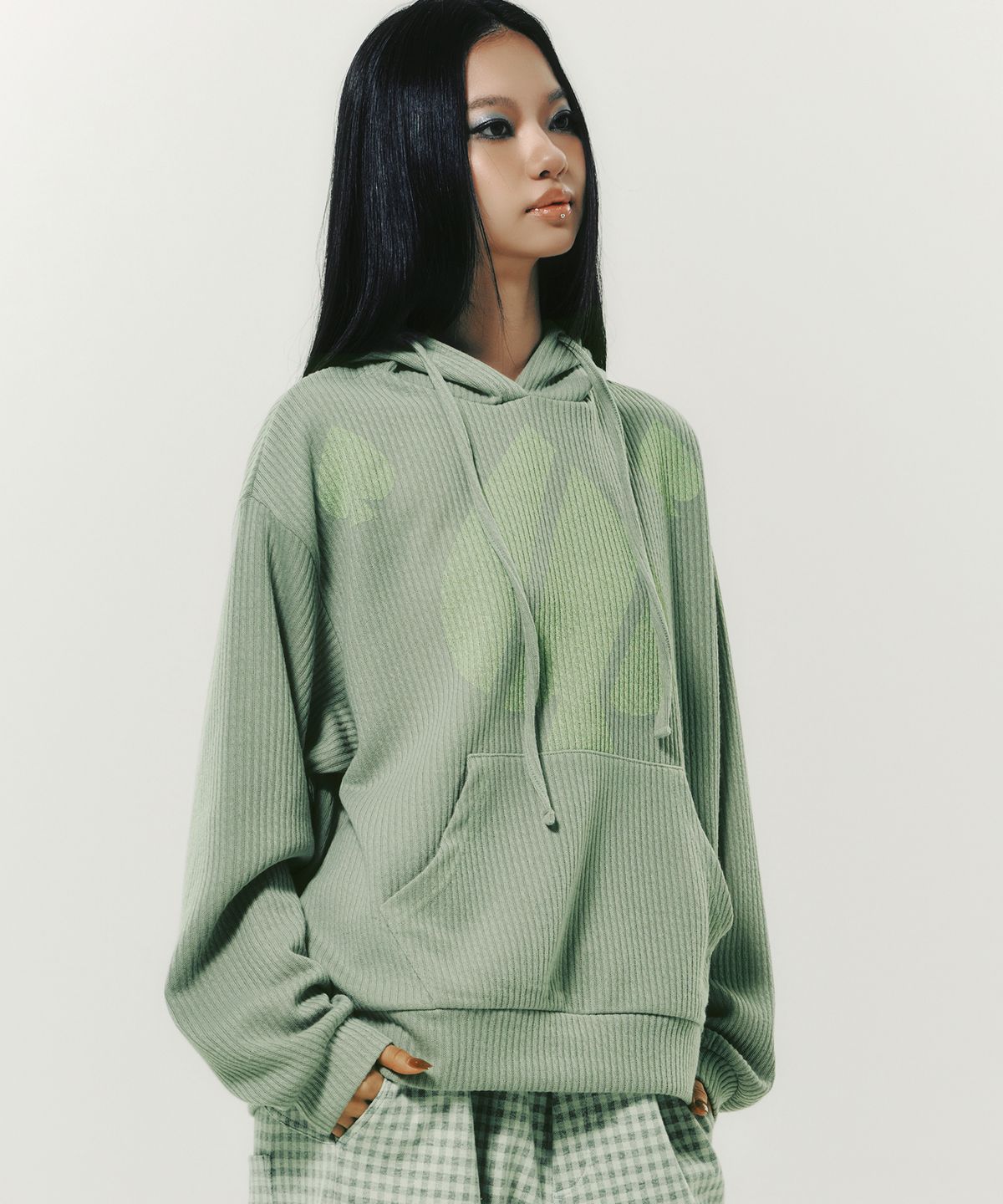 엔와이엑스엑스(NYXX) SPACE HOODIE GREEN
