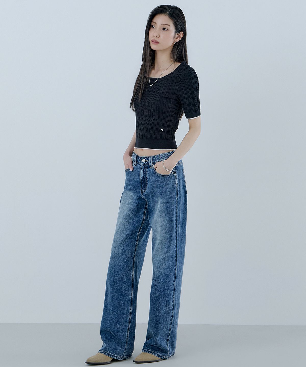 게스(GUESS) [CORE] 여성 DBL톤 와이드 YQ1D9075