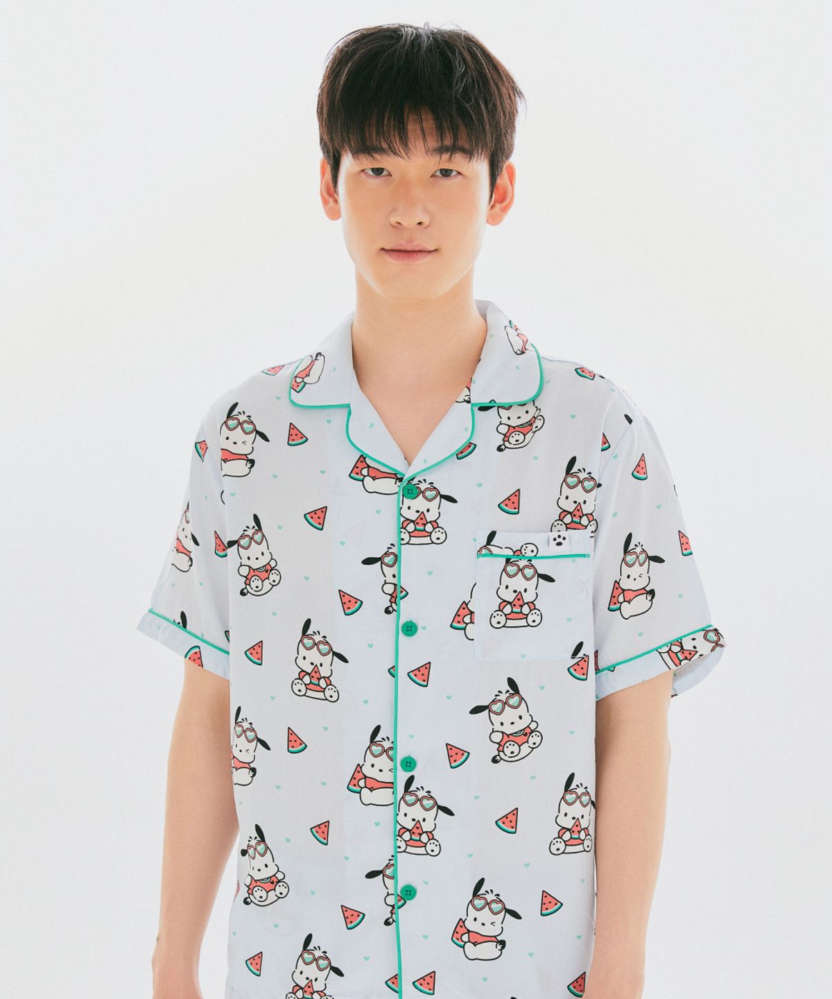스파오(SPAO) [산리오캐릭터즈] 반팔 파자마(LIGHT BLUE)_SPPPG25U01