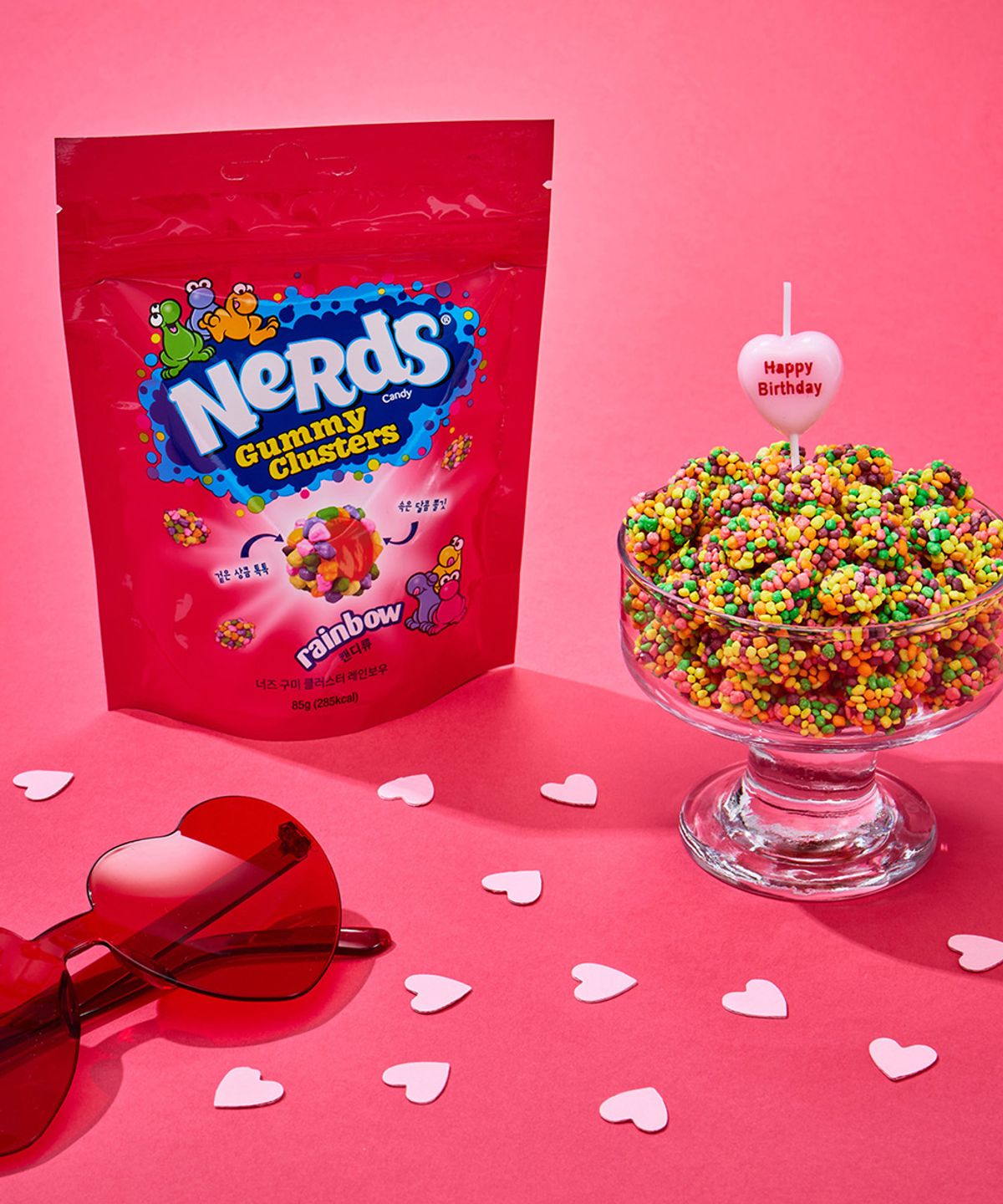 너즈(NERDS) 구미 클러스터 85g 레인보우 5입