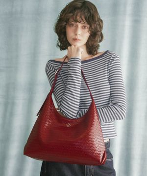 아이비 위빙 숄더백_레드