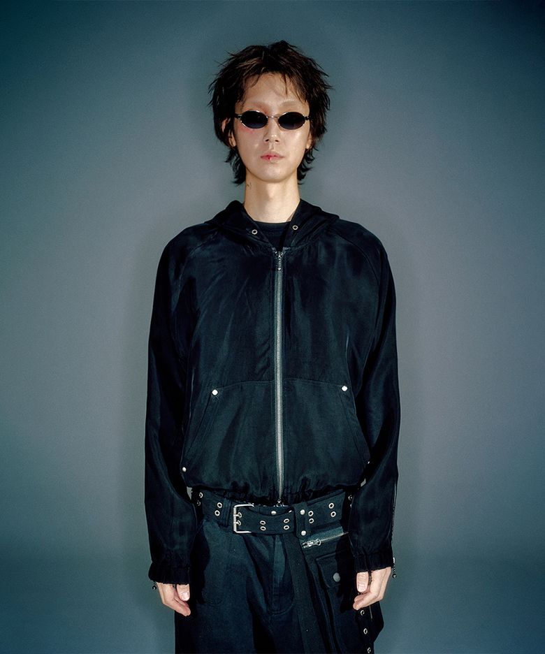 MEN ELIO CUPRA HOODIE JACKET BLACK