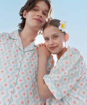 마린 반팔 커플 잠옷세트