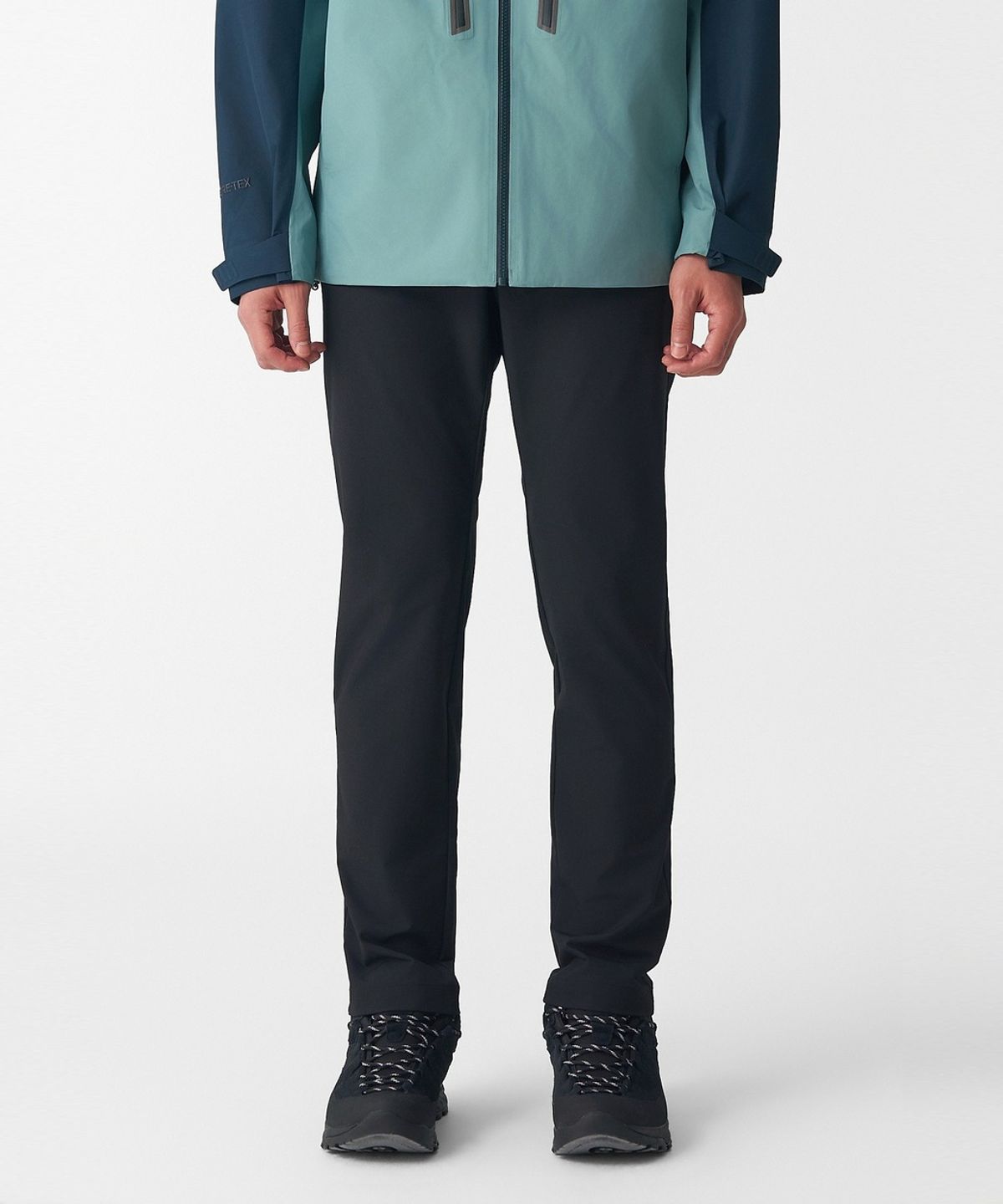 코오롱스포츠(KOLON SPORT) 남성 슬림핏 스탠다드 노턱 팬츠 JWPNX26141BLK