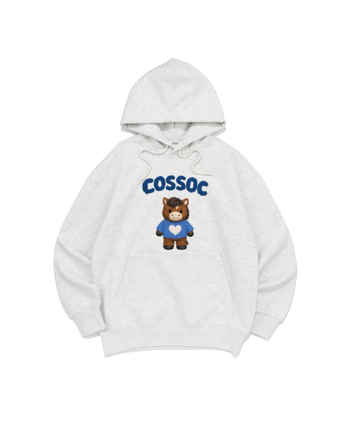 코소(COSO) CC 홀스 토이 후드티(라이트 그레이)