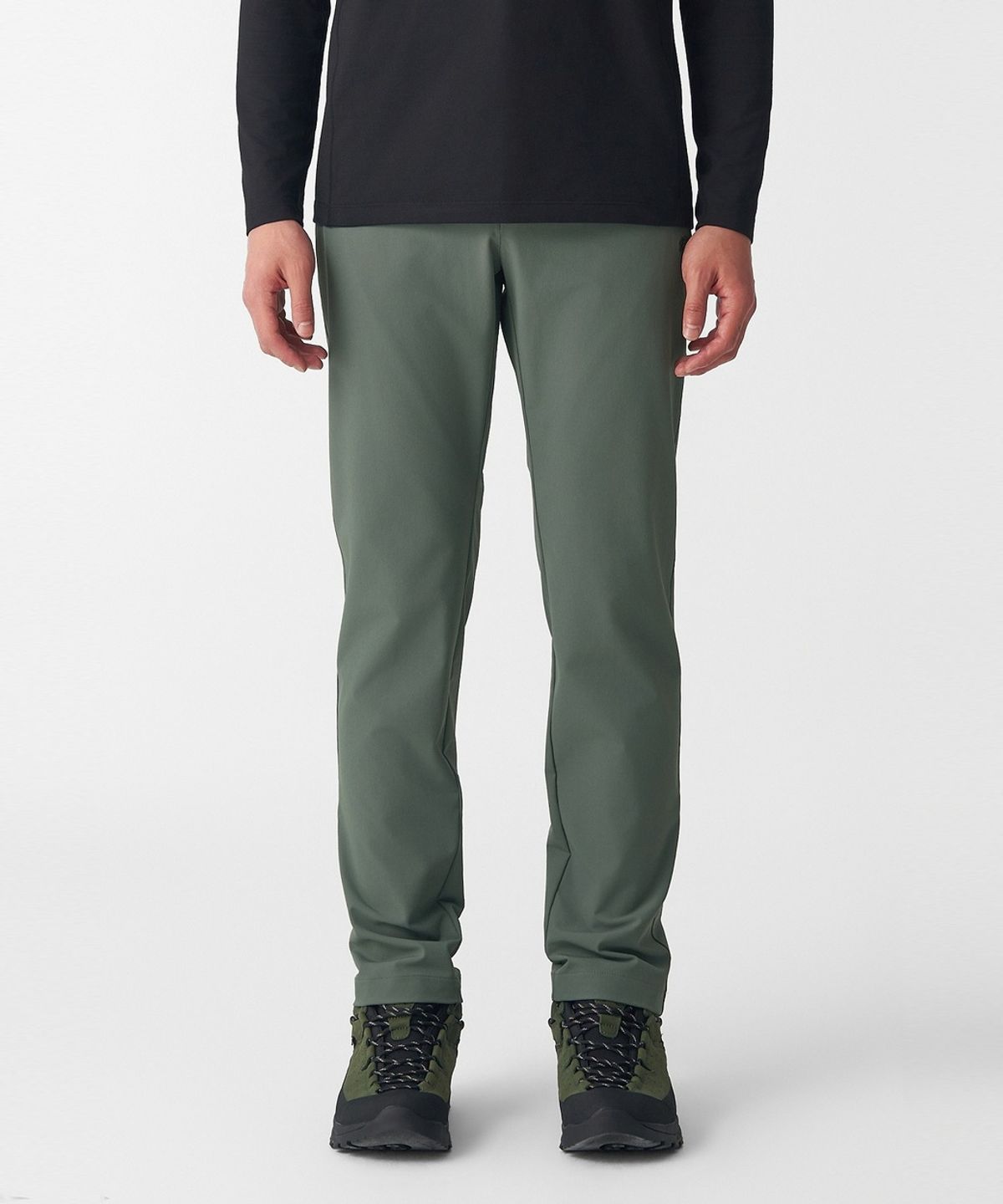코오롱스포츠(KOLON SPORT) 남성 슬림핏 스탠다드 노턱 팬츠 JWPNX26141GKH