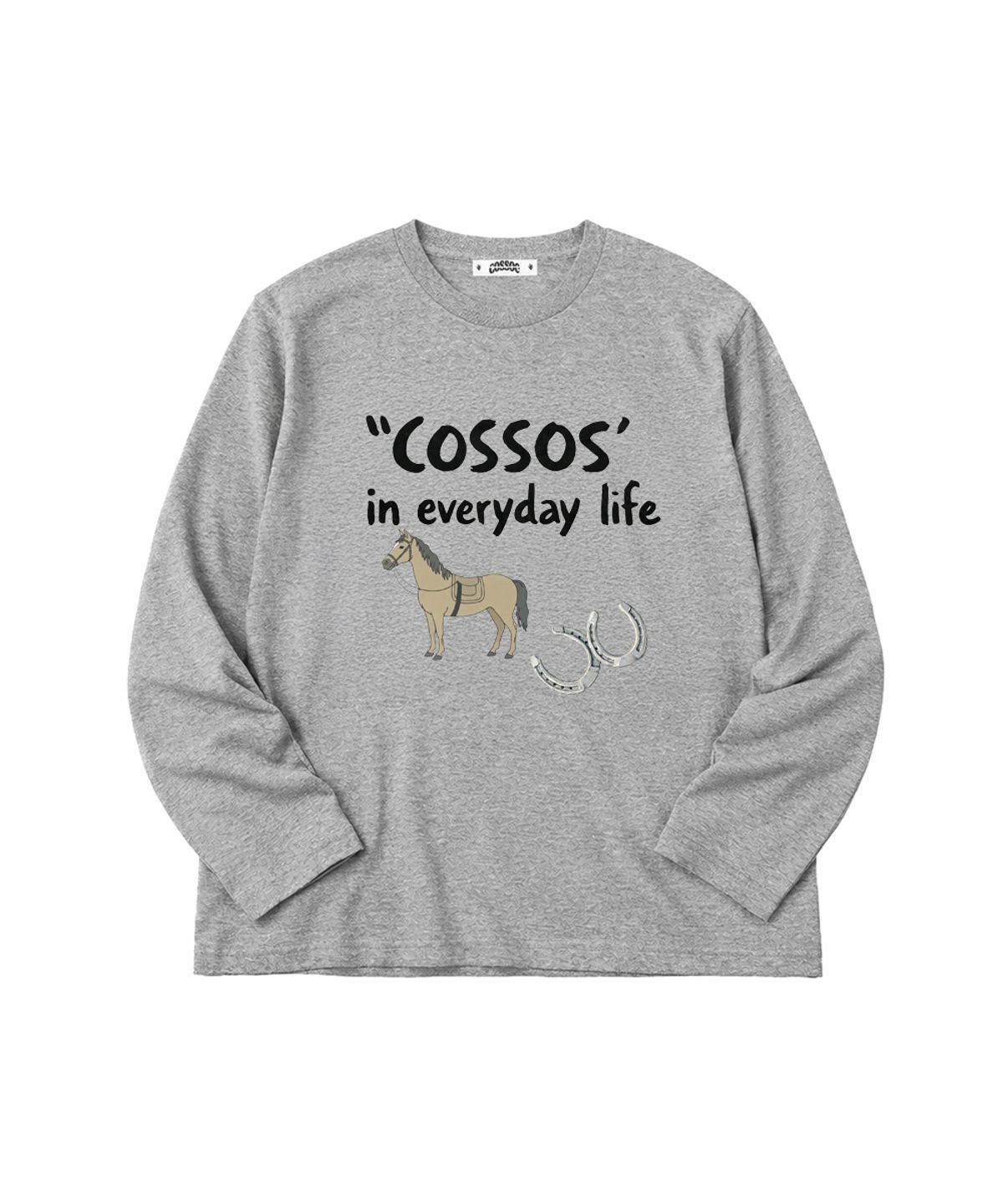 코소(COSO) CC 홀스 그래픽 롱슬리브 (그레이)
