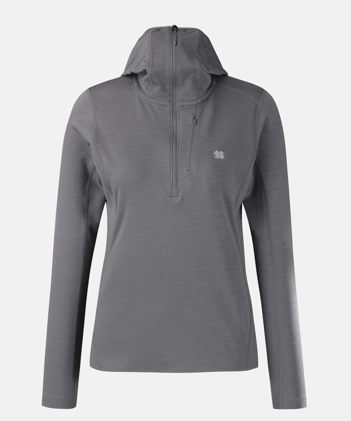 코오롱스포츠(KOLON SPORT) HERO 여성 메리노울 바라클라바 긴팔 티셔츠 JKTBX26042DGY