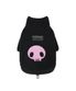 쿠로미x아루마루 펫 플리스 하프 집업_블랙