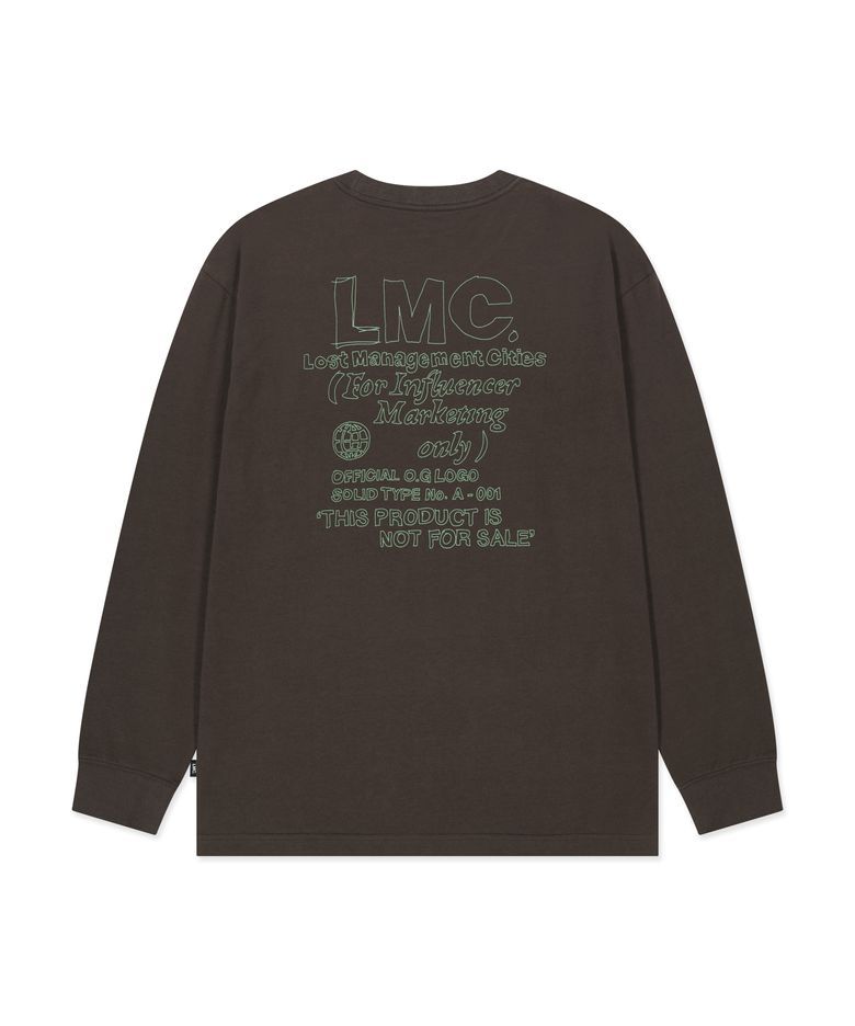 FN DOODLE LONG SLV TEE brown
