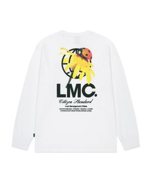 LADYBUG LONG SLV TEE white