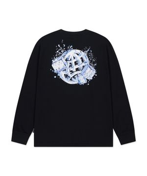 ICE GLOBE LONG SLV TEE black