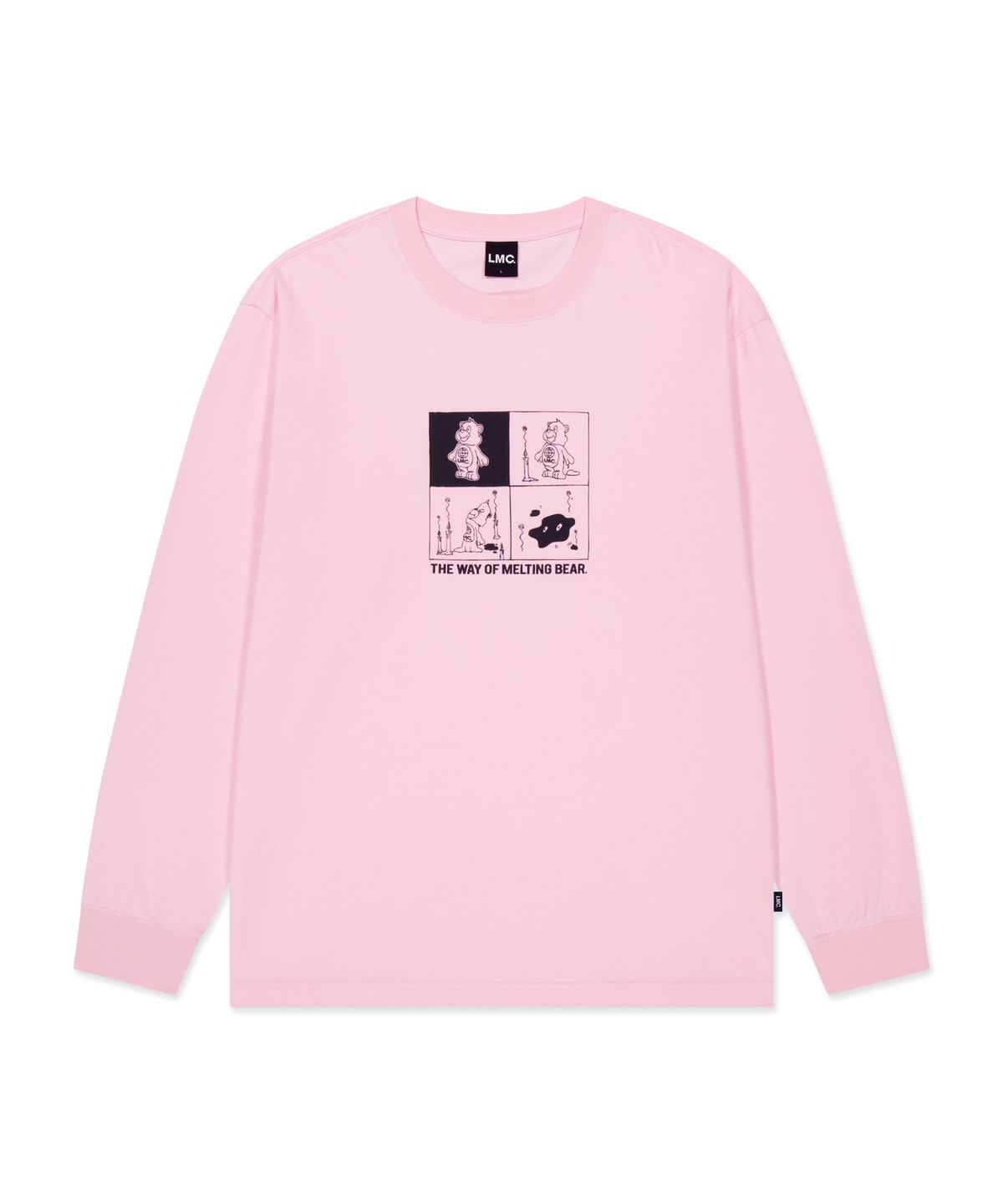 엘엠씨(LMC) MELTING BEAR LONG SLV TEE pink