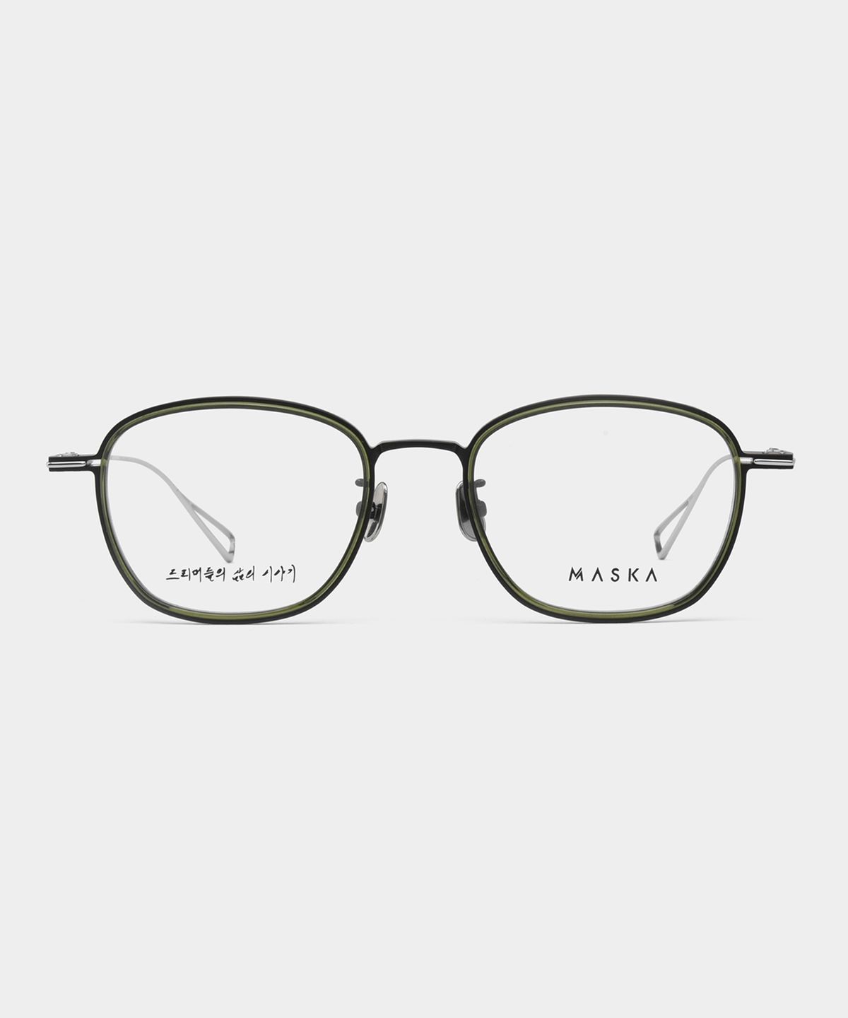 마스카(MASKA) Cloud_A2 04Sg A 클라우드 A2 그린 매트블랙 아세테이트