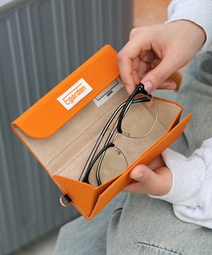 트래블러 아이웨어 케이스 안경 파우치 - 오렌지