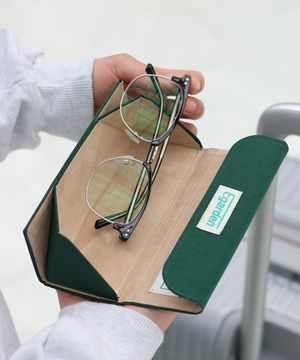 트래블러 아이웨어 케이스 안경 파우치 - 그린