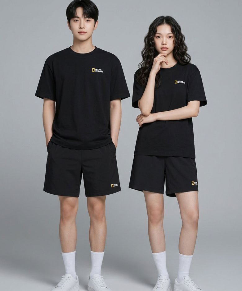 [3PACK]N262UPB900 반팔 반바지 미니백 세트 BLACK