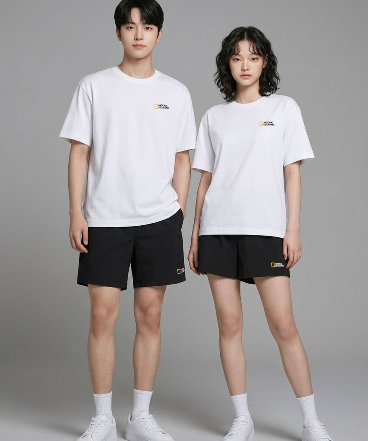 내셔널지오그래픽(NATIONALGEOGRAPHIC) [3PACK]N262UPB900 반팔 반바지 미니백 세트 WHITE