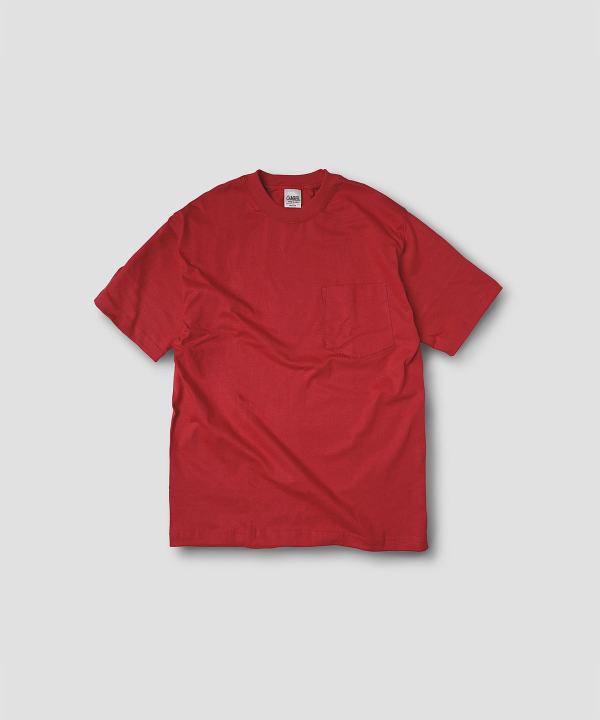 캠버 스포츠웨어(CAMBER SPORTSWEAR) 맥스웨이트 포켓 티셔츠, 레드