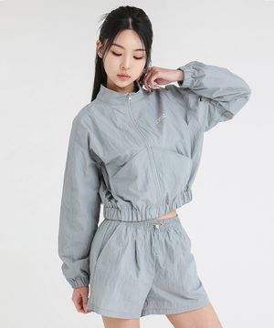 나일론 크롭 트랙 자켓