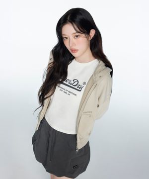 우먼스 에센셜 로고 티셔츠 크림 SDFISCQ01CRM