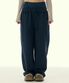 LAYERED WAIST SWEAT PANTS_NAVY