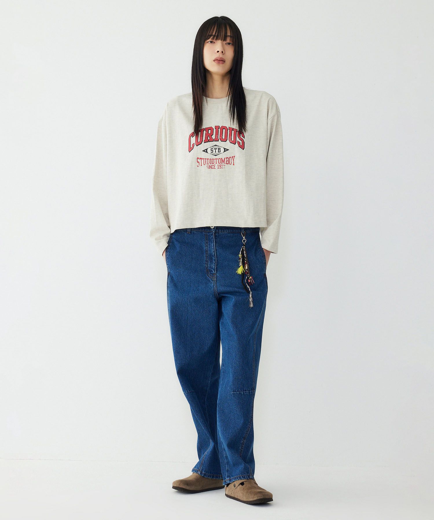 MUSINSA公式 | STUDIO TOMBOY バックバンディングピグメントデニム 