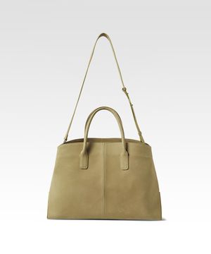 타임리스 레더 백 베이지