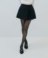 Pleated Wrap Mini Skort (black)