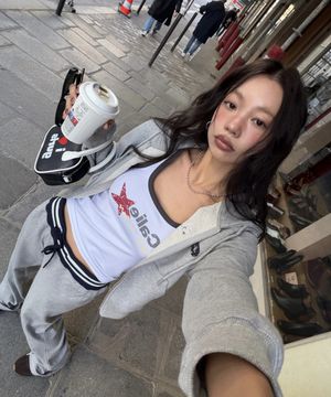 COLORBLOCK STAR UNION TANK TOP WHITE