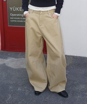 (woman) 올데이 코튼 커브드 팬츠_Beige