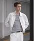 트윌 코튼 세미 크롭 자켓 [화이트]