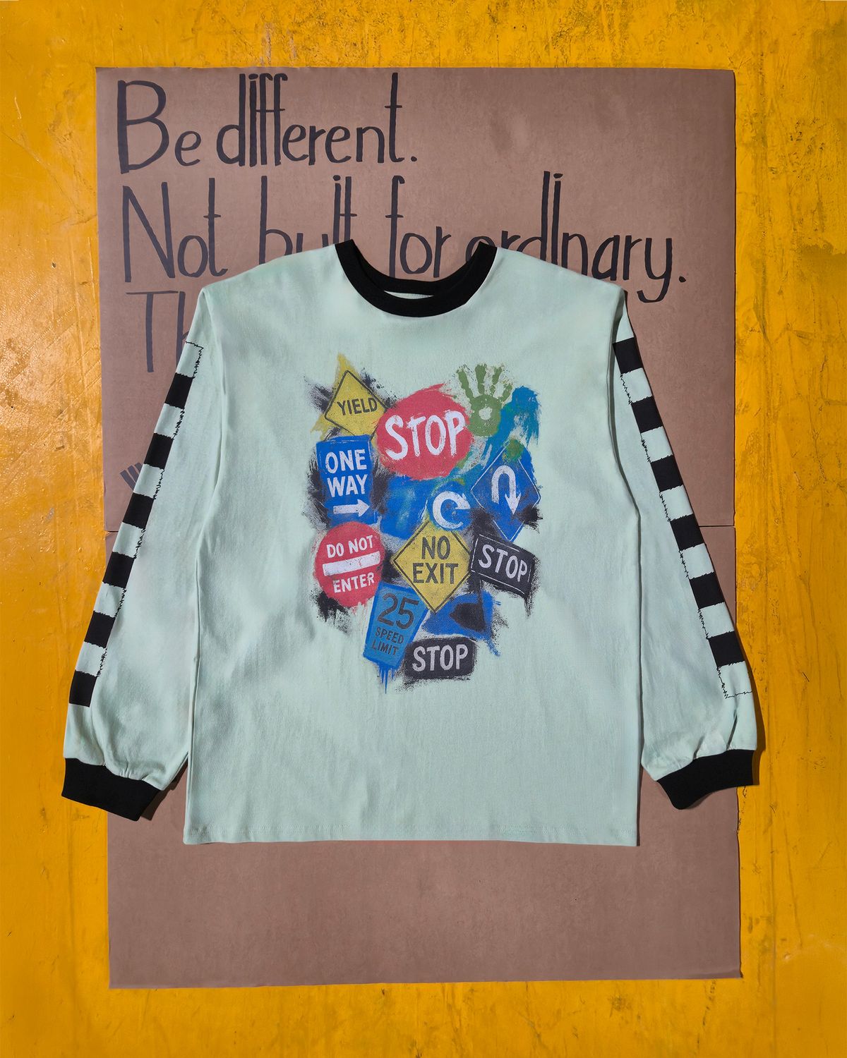 노라(NORA) 표지판 롱슬리브 - 민트