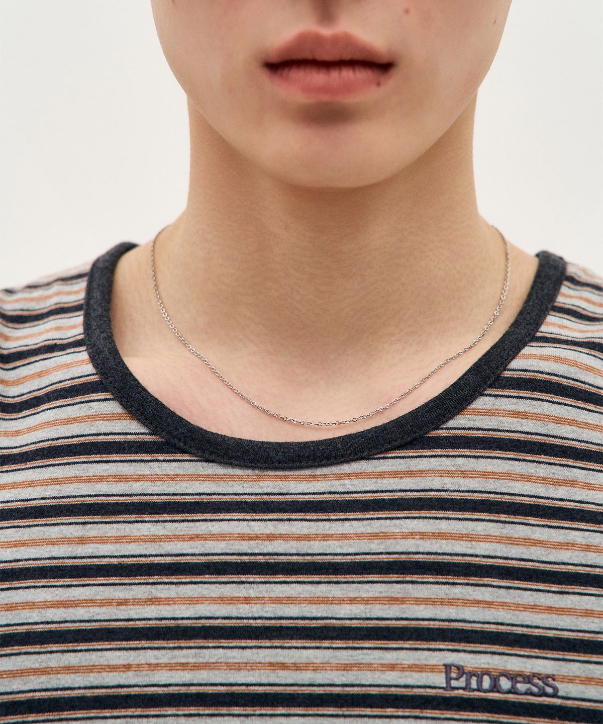 피알씨에스에스(PRCSS) Signature Slim Chain Necklace - Silver