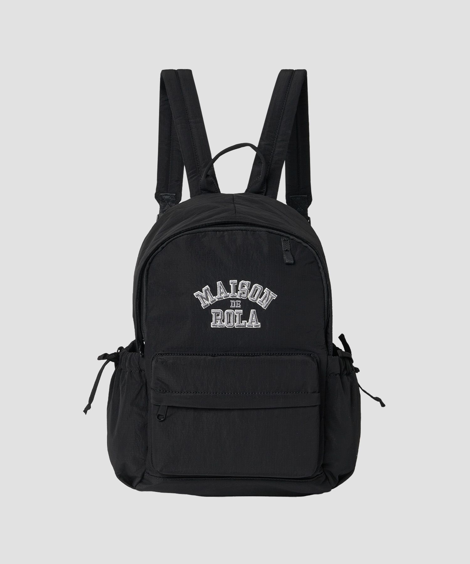 MUSINSA | ROLAROLA MAISON DE ROLA CAMPUS LOGO BACKPACK BLACK