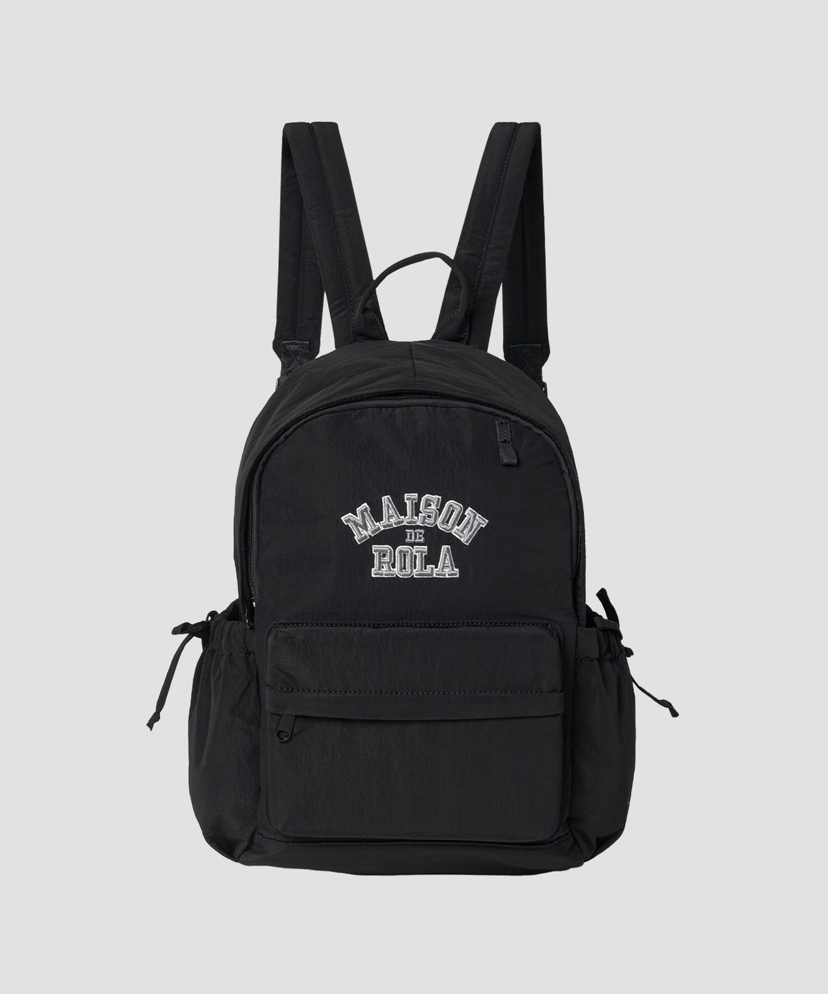 로라로라(ROLAROLA) MAISON DE ROLA CAMPUS LOGO BACKPACK BLACK