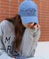 MAISON DE ROLA CAMPUS LOGO PIGMENT BALL CAP BLUE