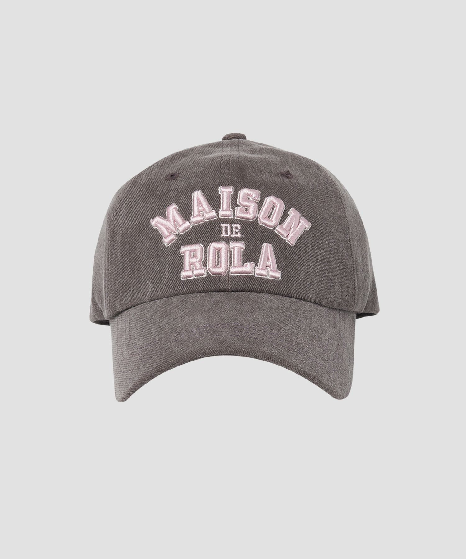 MUSINSA | ROLAROLA MAISON DE ROLA CAMPUS LOGO PIGMENT BALL CAP BROWN