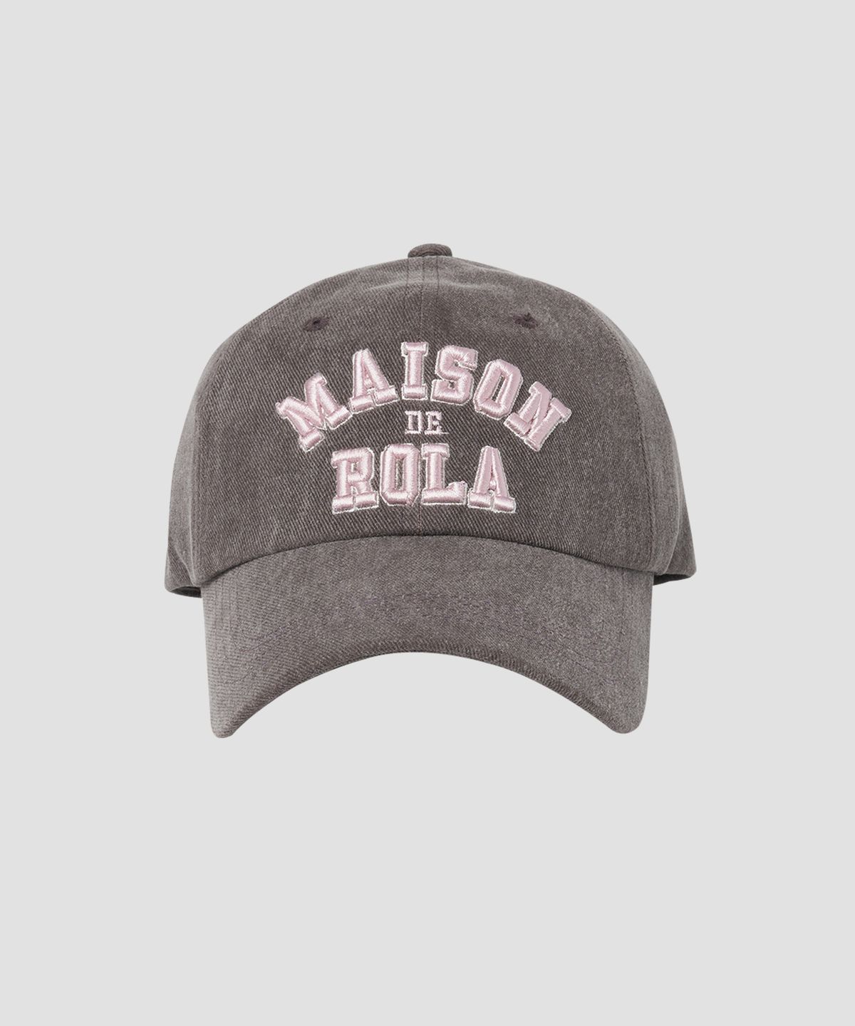 로라로라(ROLAROLA) MAISON DE ROLA CAMPUS LOGO PIGMENT BALL CAP BROWN