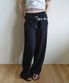 BELT SET TWO-WAY SWEAT PANTS BLACK